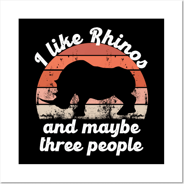 I like rhinos and maybe three people Wall Art by hatem